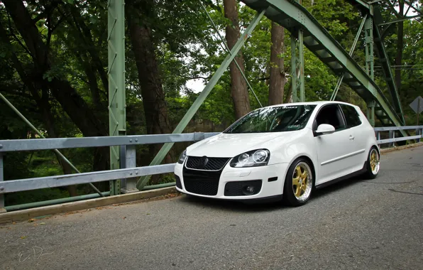 White, volkswagen, white, Golf, golf, Volkswagen, MK5