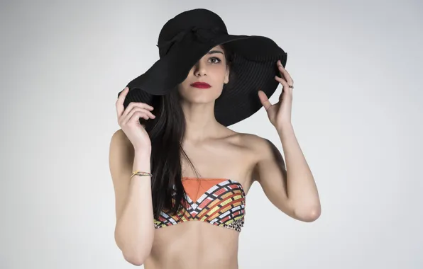 Picture look, hat, beauty, Claudia