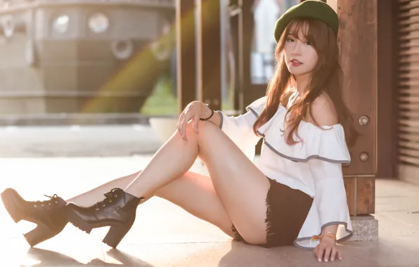 Picture girl, face, style, legs, takes