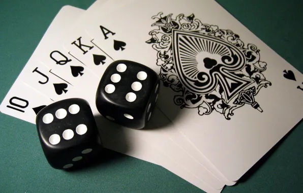 Card, cubes, poker