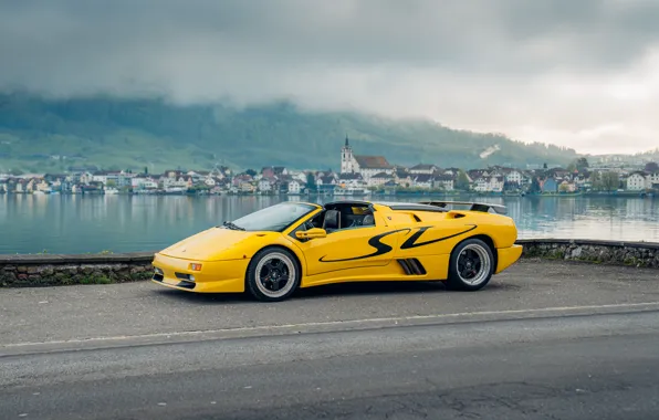 Car, Lamborghini, Diablo, 1998, legendary, Lamborghini Diablo SV Roadster