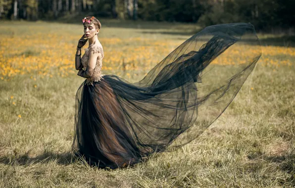 Picture field, girl, Lera