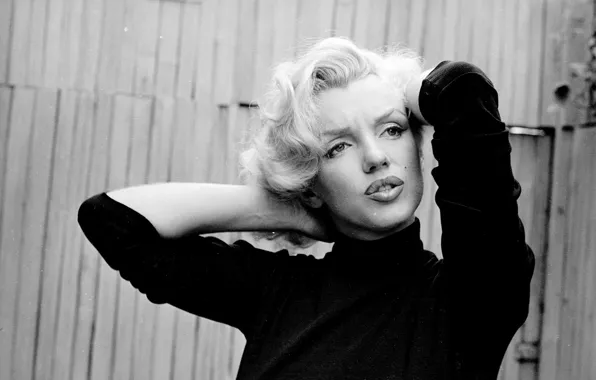 Actress, blonde, singer, mole, Noir, Marilyn Monroe