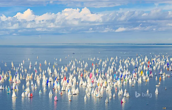 Picture sea, the sky, yacht, Italy, sail, Trieste, regatta Barcolana