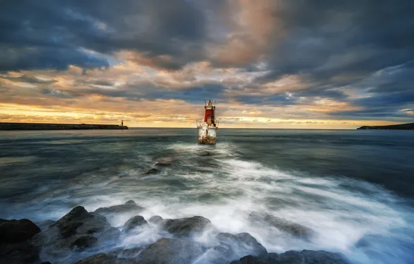 Picture sea, the sky, nature