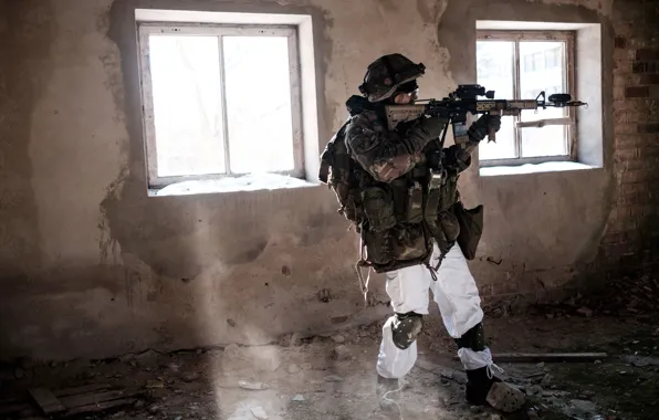 House, soldiers, machine, the ruins, equipment, teaching