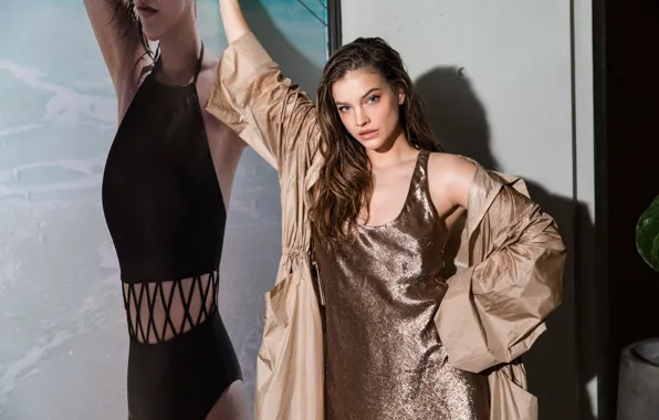 Look, girl, model, brown hair, beautiful, Barbara Palvin, Barbara Palvin
