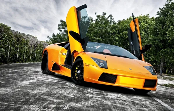 Lamborghini, Italian car, yellow Lambo