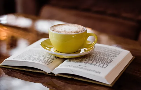 Book, Page, Cup