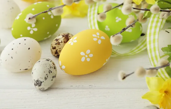 Colorful, Easter, Verba, spring, eggs, Happy Easter, Easter eggs