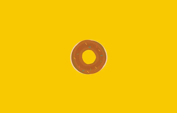 Yellow, bright, cool, beautiful, donut, delicious, delicious, alluring