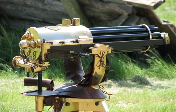 Weapons, machine gun, Gatling, multicore, small, rapid-fire