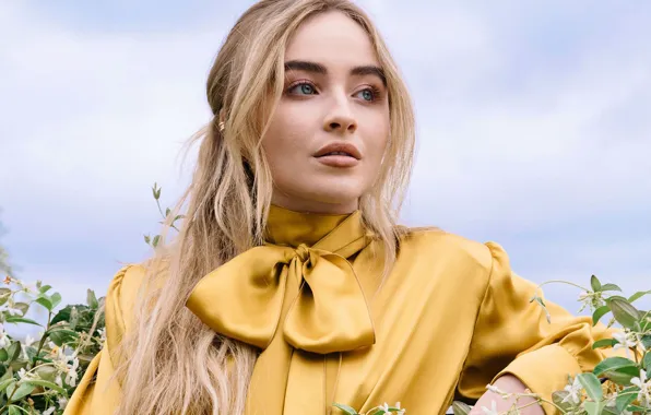 Picture look, girl, portrait, blouse, Marie Claire, Sabrina Carpenter