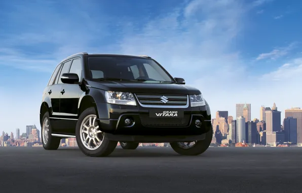 City, the city, black, black, grand vitara