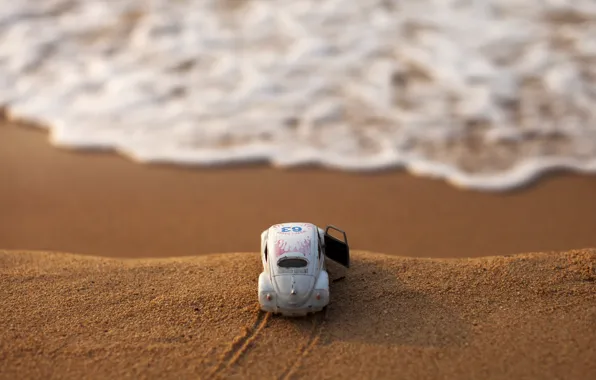 Sand, machine, open, surf, bokeh