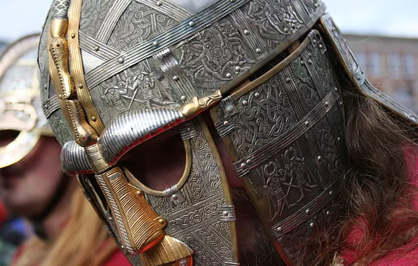 Metal, patterns, armor, helmet