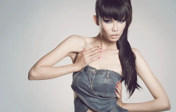 Look, girl, style, Asian