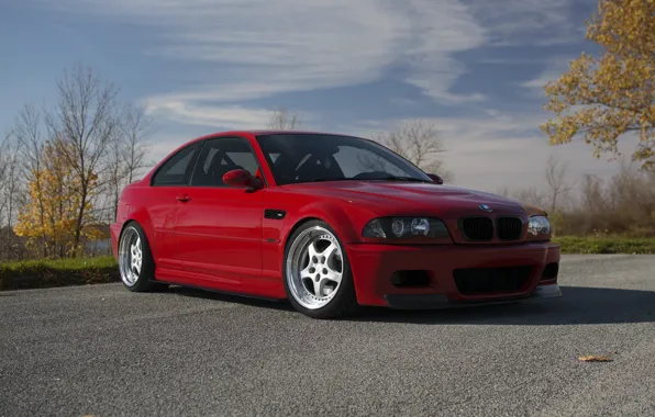 Picture BMW, E46, Leaves, M3