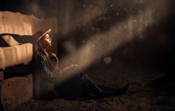 Rays, dust, hat, Light, the room