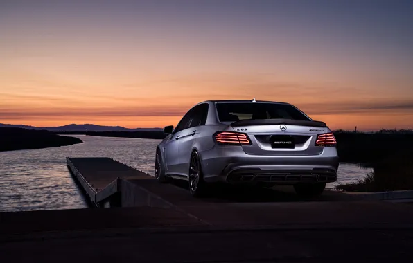 Picture Mercedes-Benz, Car, Carbon, Sunset, Grey, Matte, Motorsport, Sonic