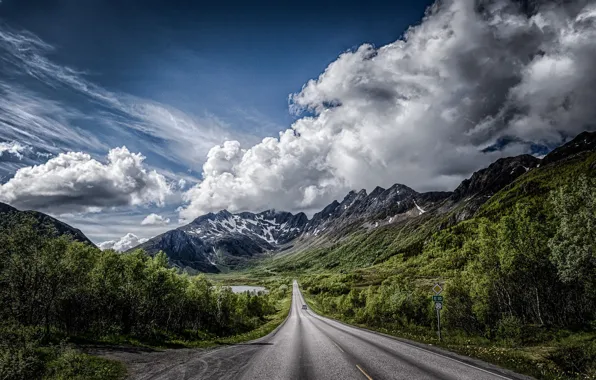 Mountains, Freeway, Highway