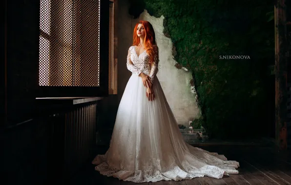 Pose, room, model, portrait, makeup, dress, hairstyle, is