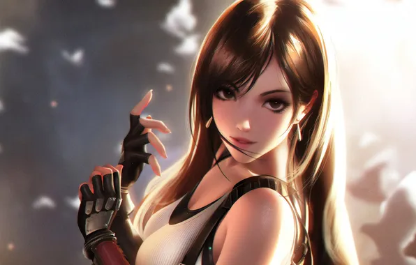 Breast, sexy girl, tifa lockhart, final fantasy 7