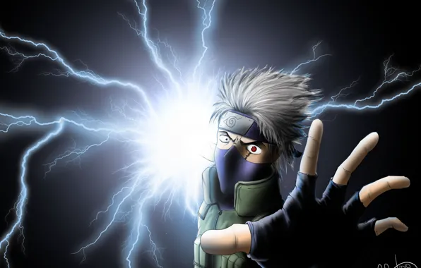 hatake kakashi chidori wallpaper