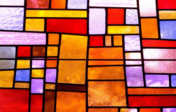 Picture glass, colorful, abstract, stained glass, glass, background, stained