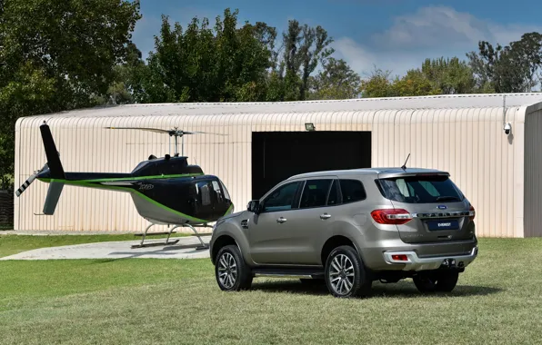 Picture Ford, helicopter, structure, Everest, Limited, 4WD, 2019