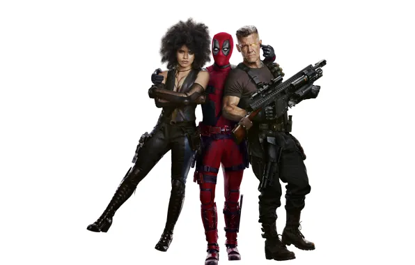 Picture Morena Baccarin, Girl, Action, Ryan Reynolds, Superheroes, Men, Guns, Deadpool