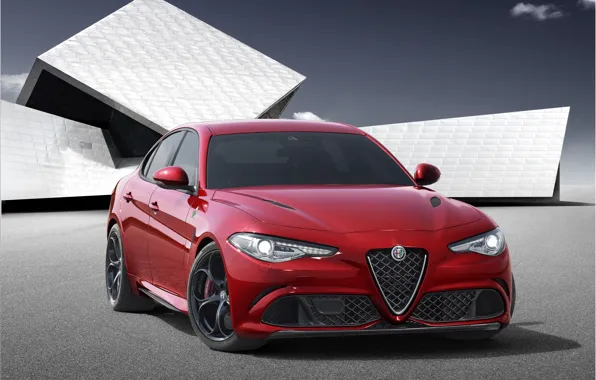 Picture Alfa Romeo, Red, Car, Alfa, Sport, Italian, Giulia