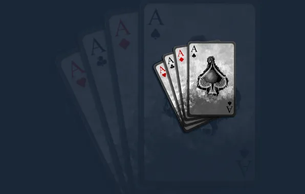 Card, blue, background, ACE