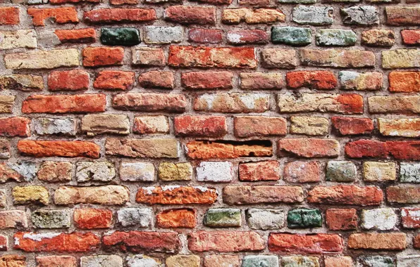 Picture wall, brick, texture, wall