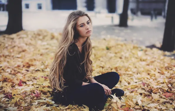 Picture autumn, look, face, hair