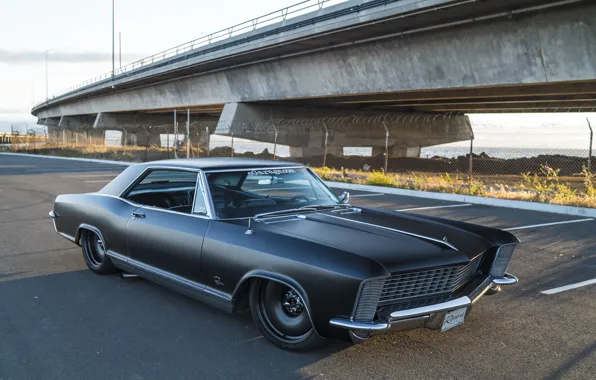 Black, 1965, matte, Riviera, Buick