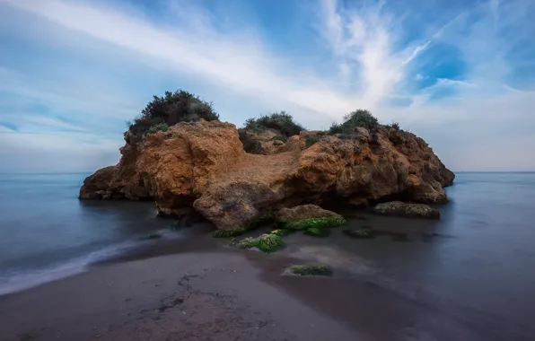Picture sea, island, Spain, Tarragona