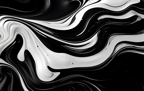 Line, abstraction, black and white, abstract background, AI art, neural network
