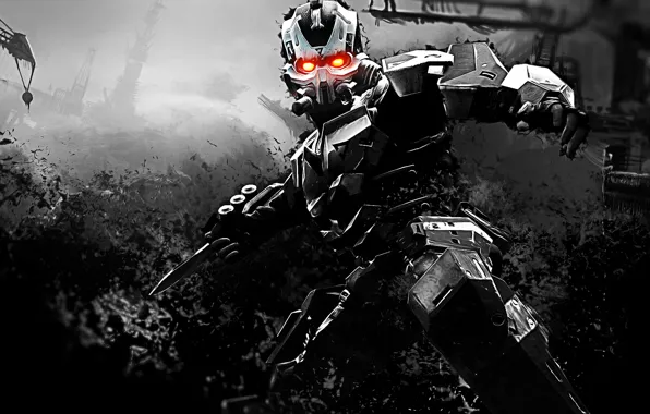 Picture weapons, fiction, robot, cyborg, Killzone 3, video game