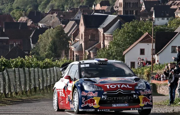 Picture The city, People, Citroen, Red Bull, DS3, WRC, Rally, Sebastien Loeb