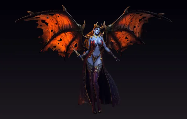 Girl, the game, dagger, Dota 2, succubus, Akasha, Queen of Pain