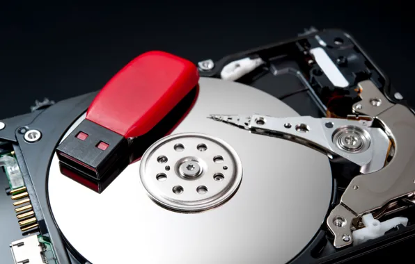 Picture computers, hard disk, pendrive, storage devices