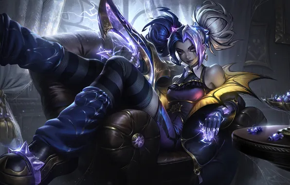 Art, League of Legends, Skin, LoL, Zero, Fright Night