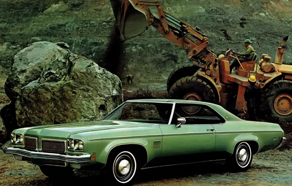 Picture auto, retro, Coupe, Delta, Royale, Hardtop, 1973, Oldsmobile