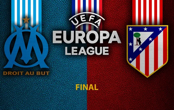 Wallpaper, sport, logo, football, Final, UEFA Europa League, Olympique Marseille vs Atletico Madrid