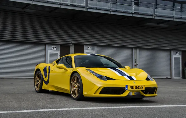 Picture Ferrari, 458, Special, yellow