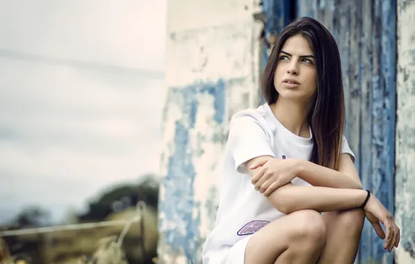 Look, girl, model, Laura Gangoso, dress.hair