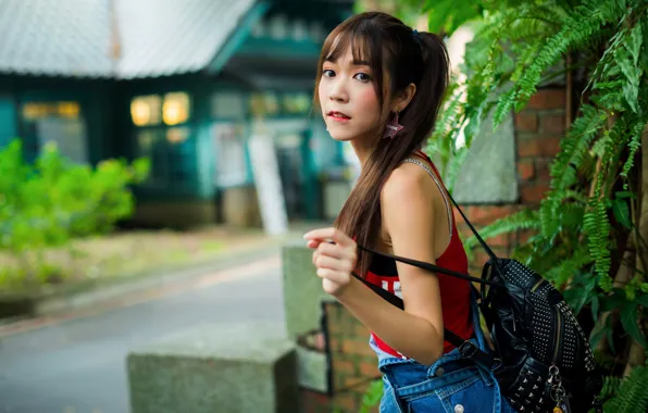 Picture look, pose, street, model, portrait, makeup, Mike, hairstyle