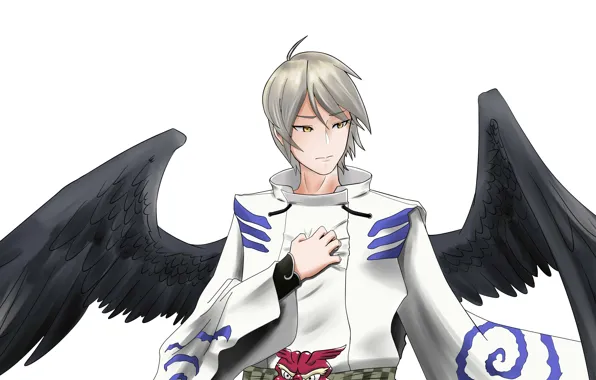 Angel, art, guy, Onmyouji, Onmyouji (NetEase), Ootengu