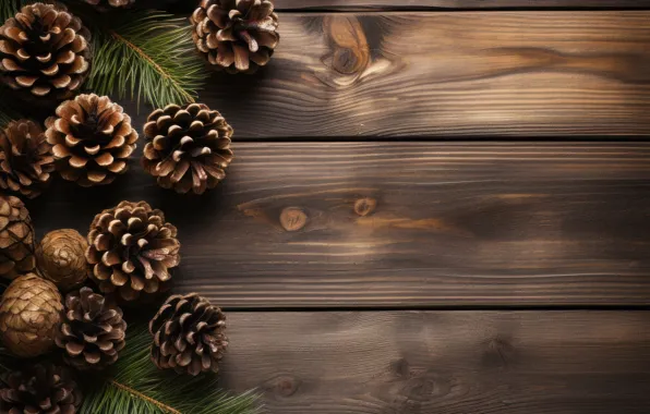 Branches, tree, Board, Christmas, New year, needles, bumps, coniferous